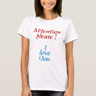 Camiseta Attention please