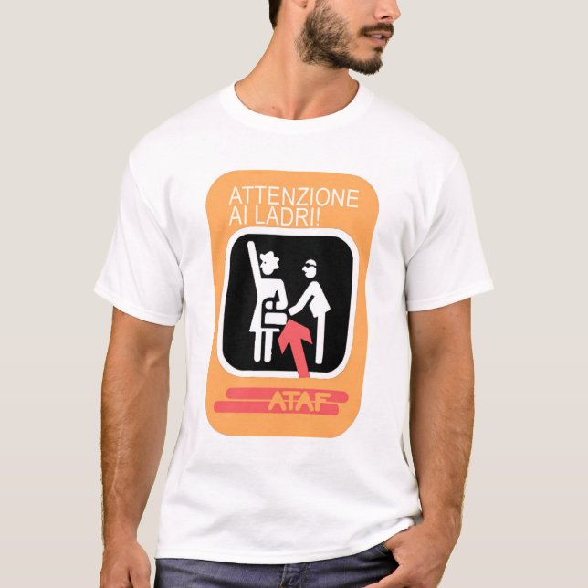 Camiseta Attenzione Ai Ladri! (Frente)