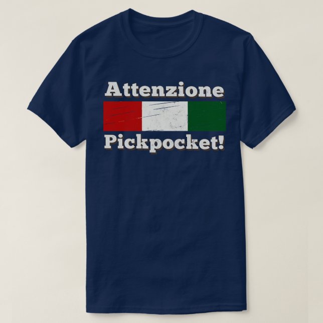 Camiseta Attenzione Pickpocket (Frente do Design)