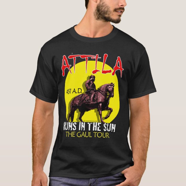 Camiseta Attila "hunos excursão no Sun" (a parte dianteira (Frente)