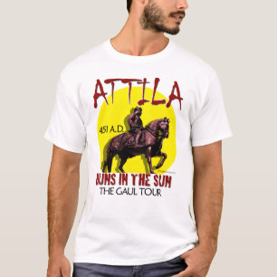Camiseta Attila "hunos excursão no Sun" (parte dianteira d