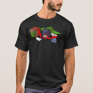 Camiseta Atual-Envolvendo o t-shirt do pinguim