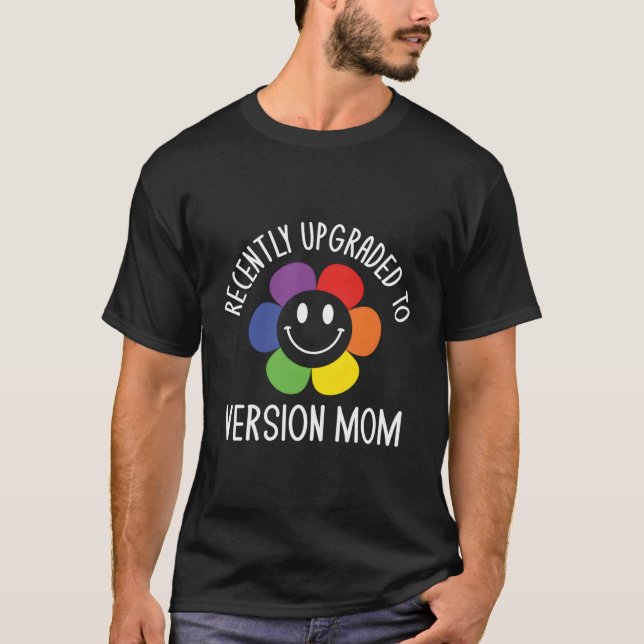 Camiseta Atualizado Para A Versão Mãe Grávida Nova Gravidez (Frente)