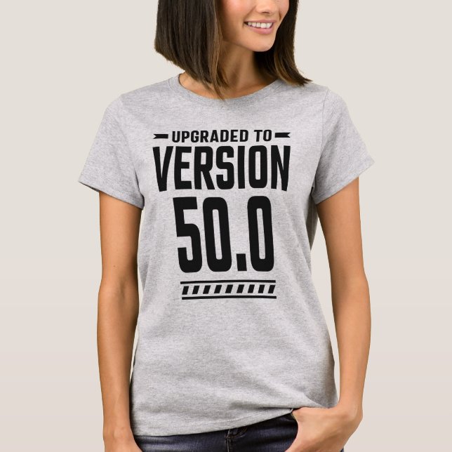 Camiseta Atualizar para a versão 50.0 (Frente)