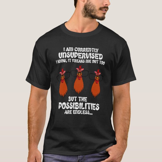 Camiseta Atualmente Estou Sem Supervisão Eu Sei Que Isso As (Frente)