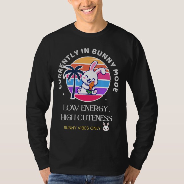 Camiseta Atualmente no Modo Coelhinho  (Frente)