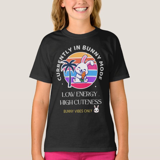 Camiseta Atualmente no Modo Coelhinho  (Frente)