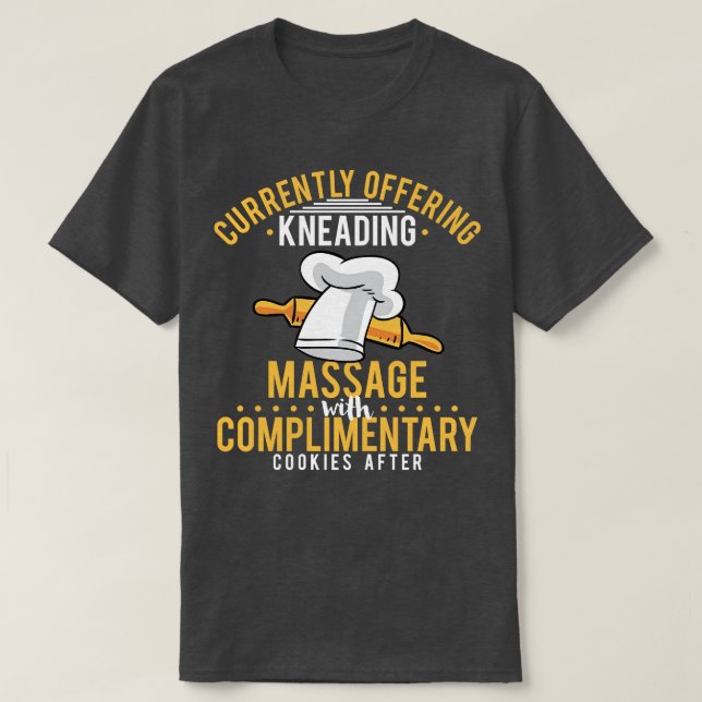 Camiseta Atualmente, Oferecendo Massagem De Sequência Com H (Frente do Design)