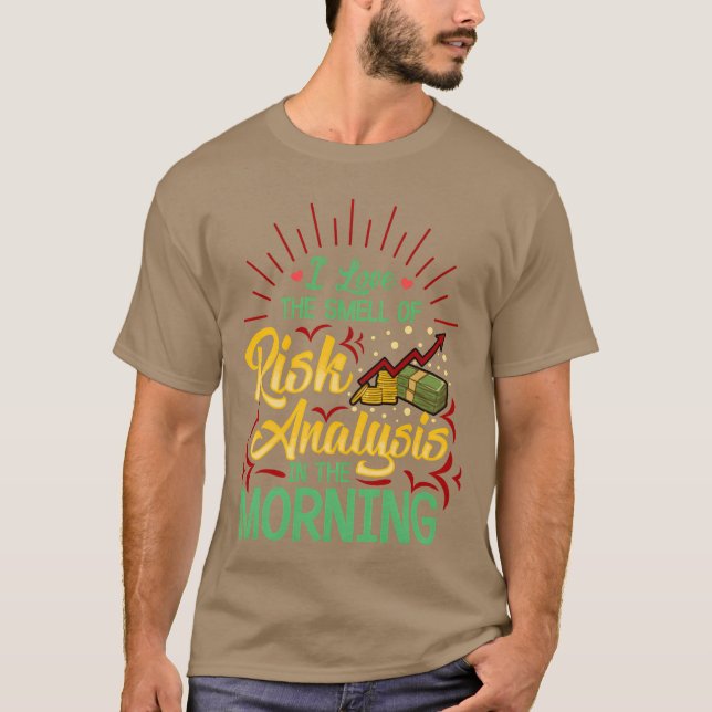Camiseta Atuário Eu Amo Cheiro De Análise De Risco Em M vin (Frente)