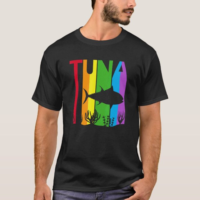Camiseta Atum arco-íris fofo (Frente)