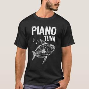 Camiseta Atum de Piano Atum com teclas de piano
