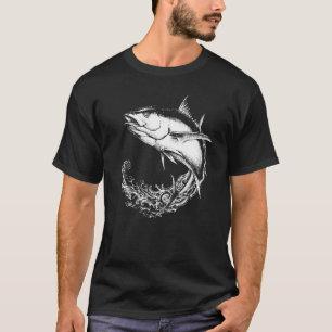 Camiseta Atum do Oceano Saltitante Para Pescadores Que Amam