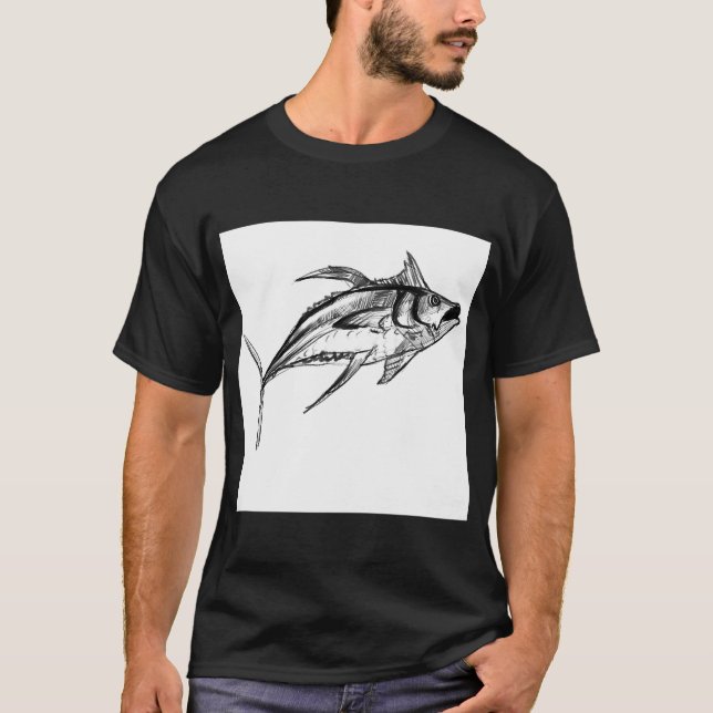 Camiseta Atum rabilho amarelo (Frente)