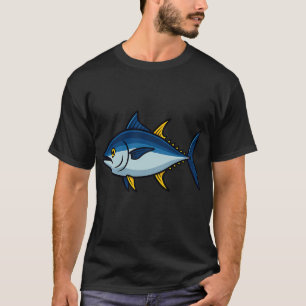 Camiseta Atum Rabo Azul Cartoon