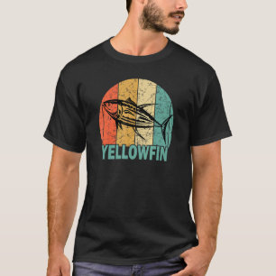 Camiseta Atum Yellowfin Retro Para Pescadores de Atum Vinta
