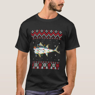 Camiseta Atuns-azuis Santa Hat Mulheres Crianças Cristos