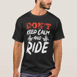 Camiseta ATV Quad Biker Quatro Rodas Vintage Não manter Cal