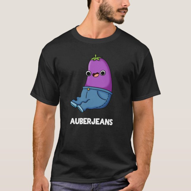 Camiseta Auberjeans Funny EggPlant Dark BG (Frente)