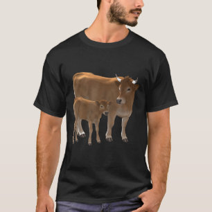 Camiseta Aubrac Ou Jersey Brown Cow Amp Cuja Fecha Fecha Bo