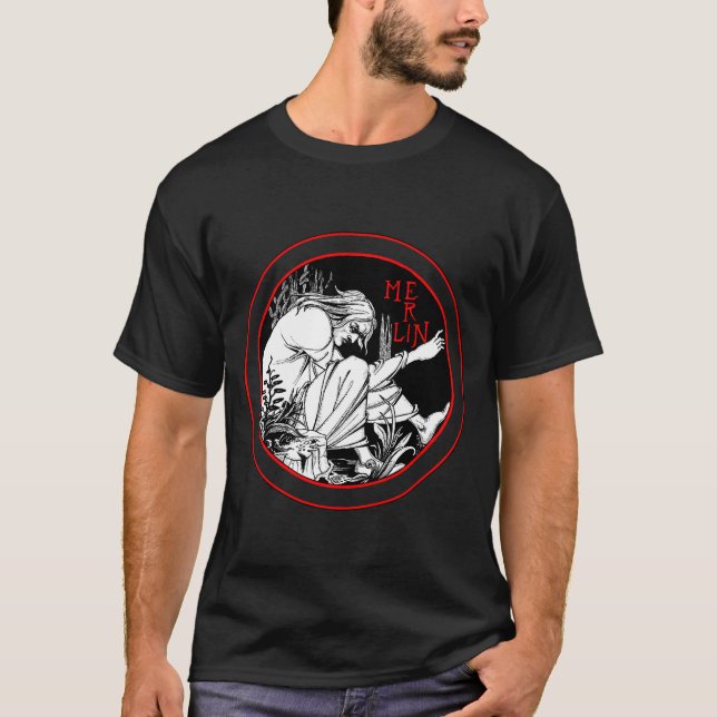 Camiseta Aubrey Beardsley Merlin (Frente)