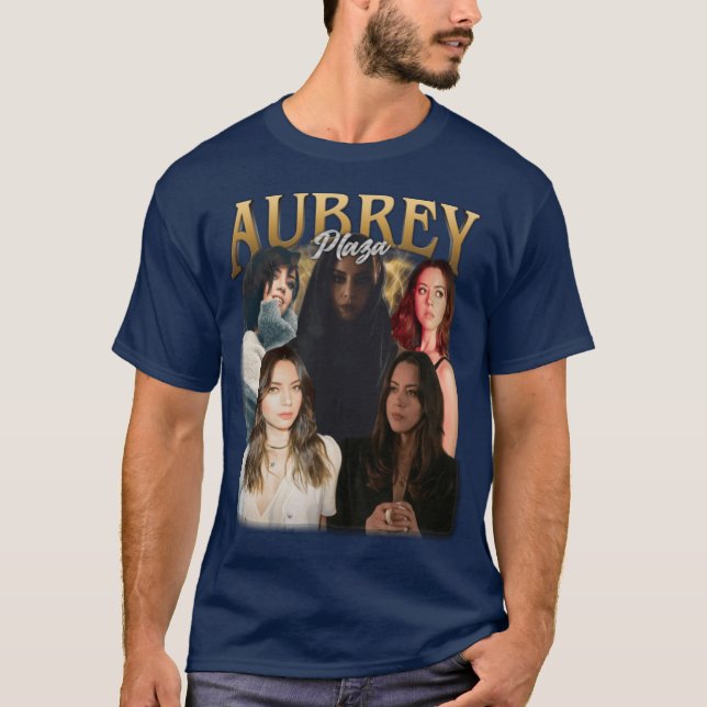 Camiseta Aubrey Plaza Amigos Vintage (Frente)