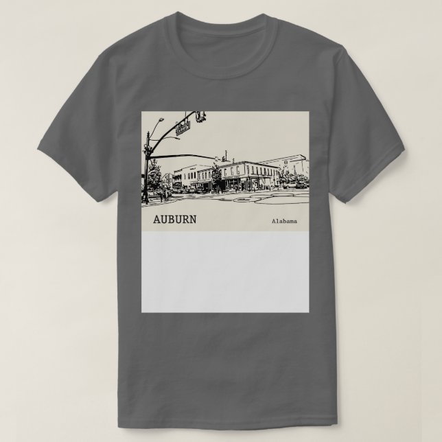 Camiseta Auburn Alabama TShirt 1 (Frente do Design)