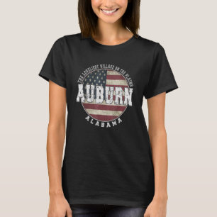 Camiseta Auburn Alabama Vintage Bandeira Americana