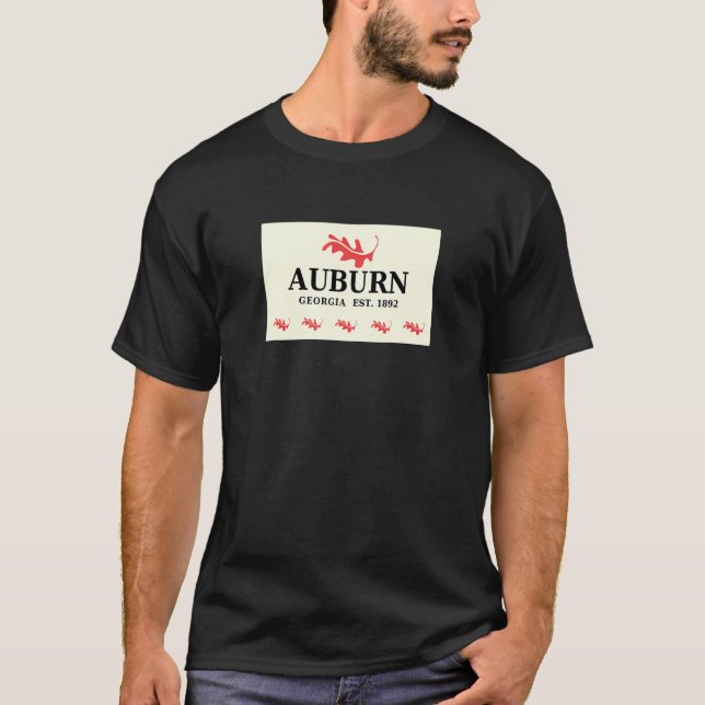 Camiseta Auburn Georgia Flag (Frente)