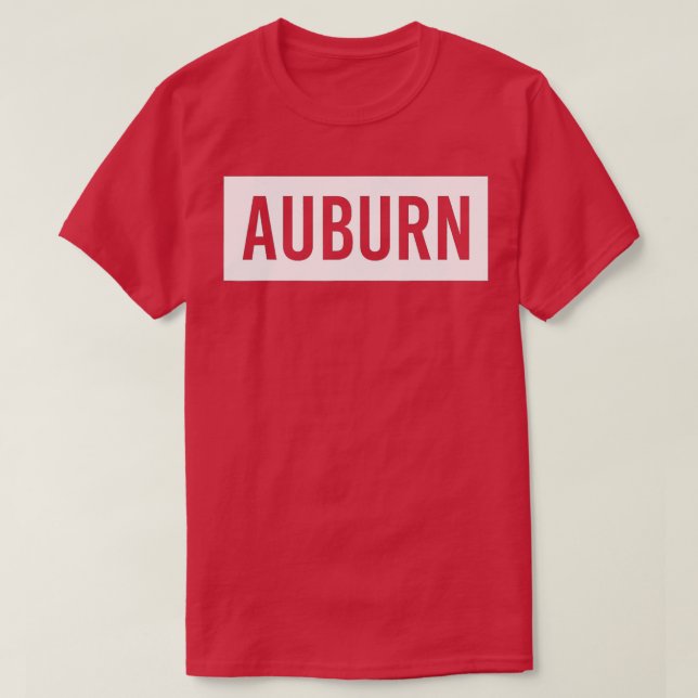 Camiseta AUBURN WA WASHINGTON Funny City Home Roots USA Gif (Frente do Design)
