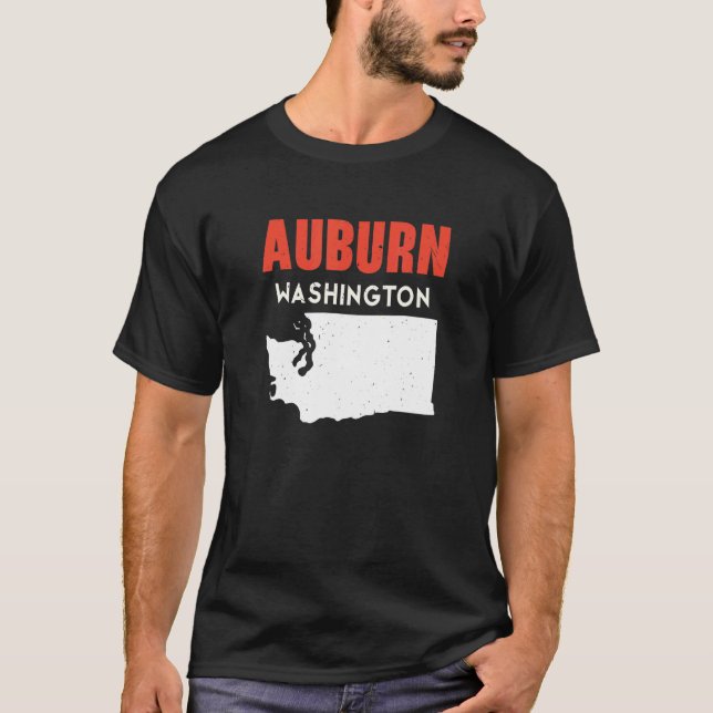 Camiseta Auburn Washington EUA State America Viagem Washing (Frente)