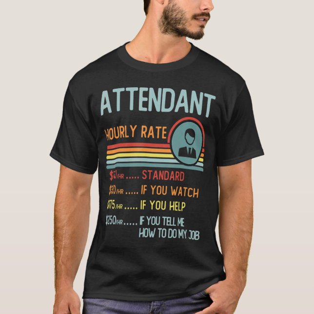 Camiseta Auctioneer Hourly Rate T-Shirt Retro Job Title (Frente)