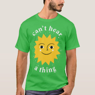 Camiseta Audição comprometida Deficiência solar Ganho surdo