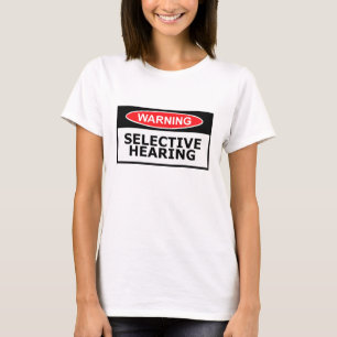 Camiseta Audição engraçada