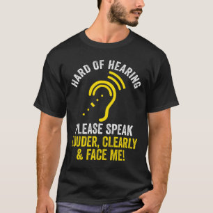 Camiseta Audição Pouco Frequente Sensibilização Dos Surdos 