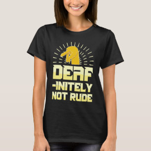 Camiseta Audição surdo Orgulho surdo SLA linguagem gestual