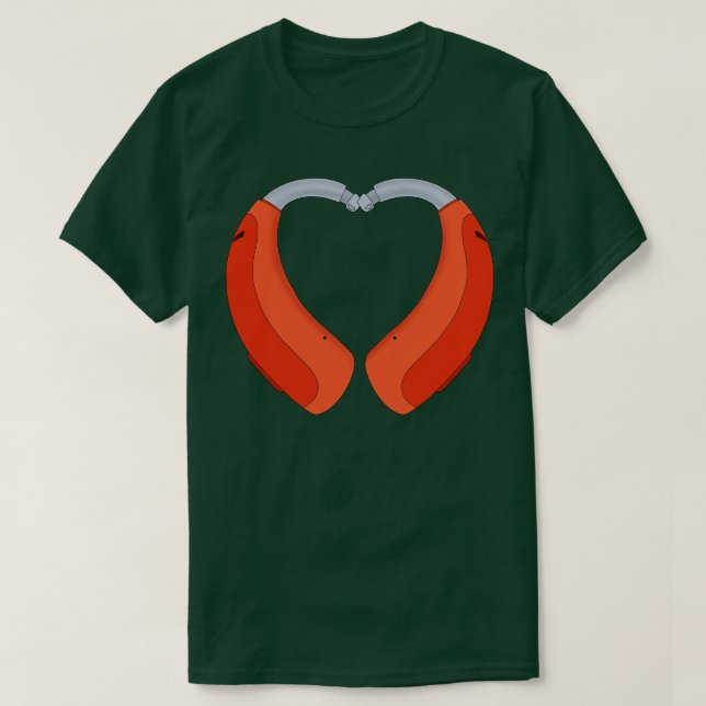 Camiseta Audiência Em Forma De Coração (Frente do Design)