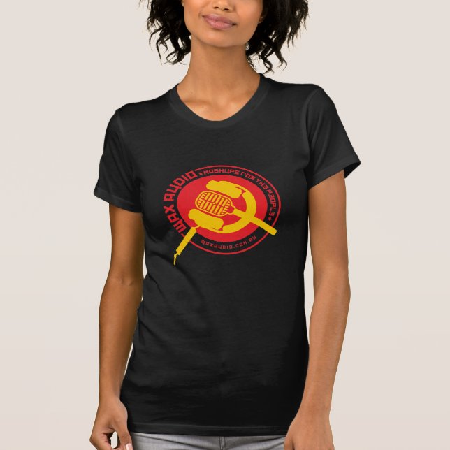 Camiseta Áudio da cera - o t-shirt das mulheres (Frente)