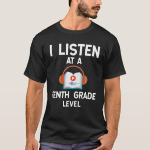 Camiseta Audiobook Lover - Eu Ouço Uma Décima Gra