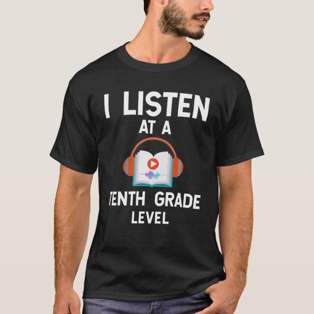Camiseta Audiobook Lover - Eu Ouço Uma Décima Gra (Frente)