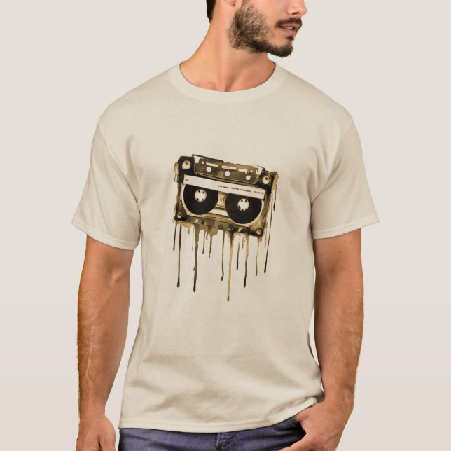 Camiseta Audiocassete de Vintage (Frente)