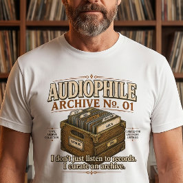 Camiseta Audiophile Archive No. 01 Vinyl