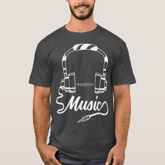 Camiseta Audiophile Music Lover Sound Cara DJ