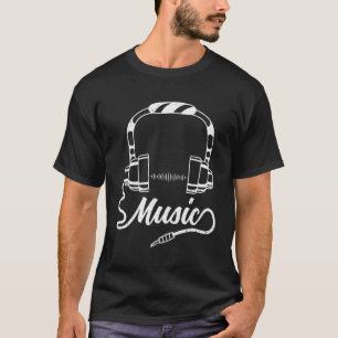 Camiseta Audiophile Music Sound Cara Dj