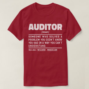 Camiseta Auditor Noute Definition Company Worker Pai Engraç
