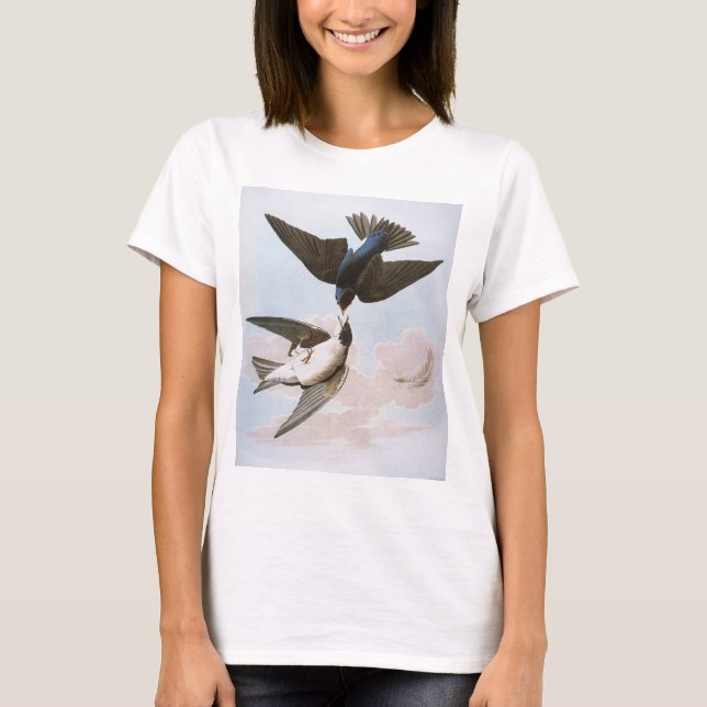 Camiseta Audubon: Andorinha de árvore (Frente)