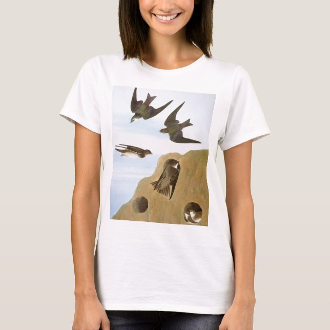 Camiseta Audubon: Andorinhas (Frente)