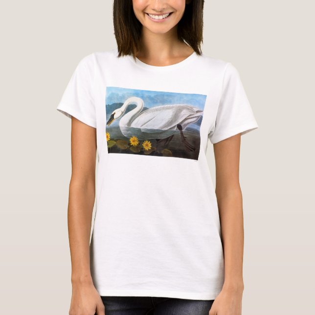 Camiseta Audubon: Cisne comum (Frente)