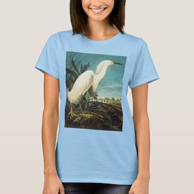 Camiseta Audubon: Egret (Frente)