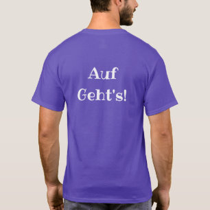 Camiseta Auf Geht de DMV! Logotipo do branco do t-shirt