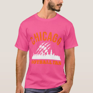 Camiseta AUG-90 Antigo Chicago Futebol Urso Garra Skyline